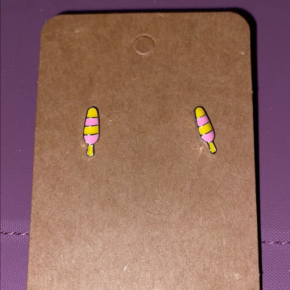Colorful Popsicle Kids Earrings